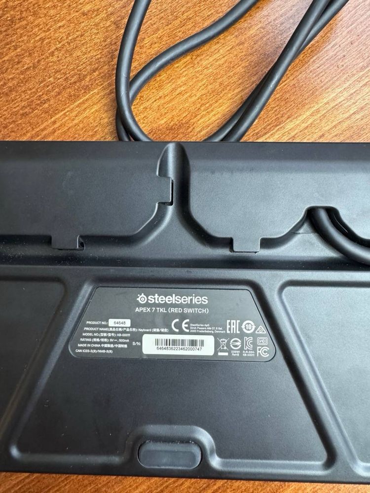 Клавіатура Steelseries Apex 7 TKL Red Switch