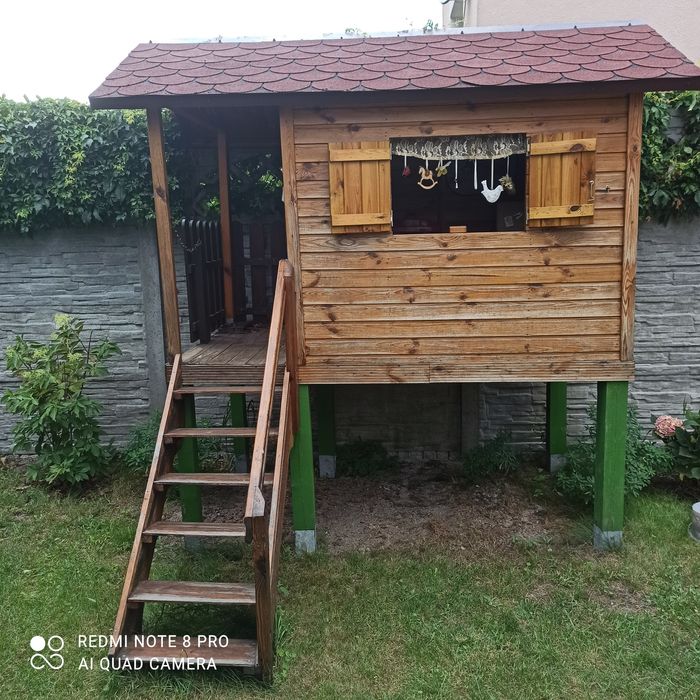 Domek ogrodowy, drewniany dla dzieci