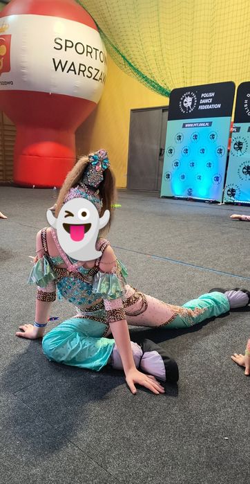 Solo Strój disco dance taniec kostium 158  piękny