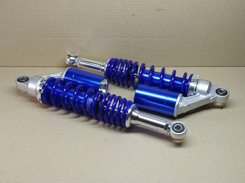 Амортизатори задні мото з підкачкою 345мм (газомасляні) сині