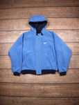 90's Vintage Nike Polar dwustronna kurtka rozpinana kapturem ocieplana