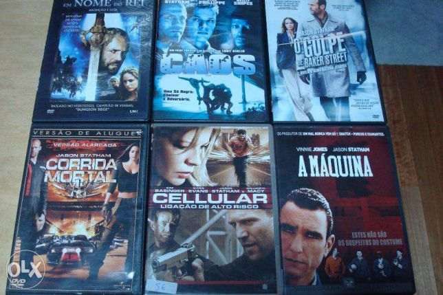 lote 12 dvds originais com jason statham