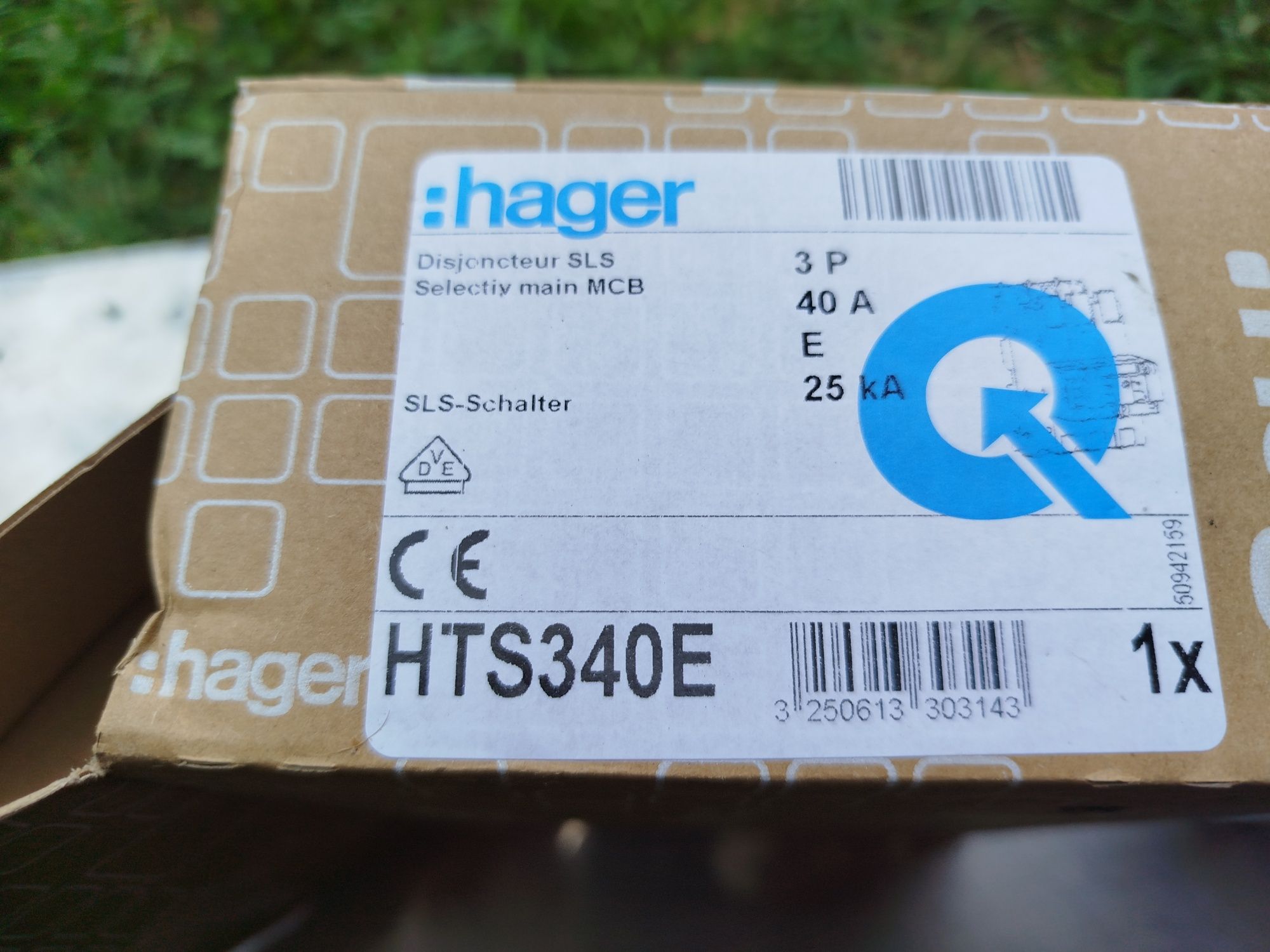 Hager HTS340E WL wylacznik nadpradowy selektywny