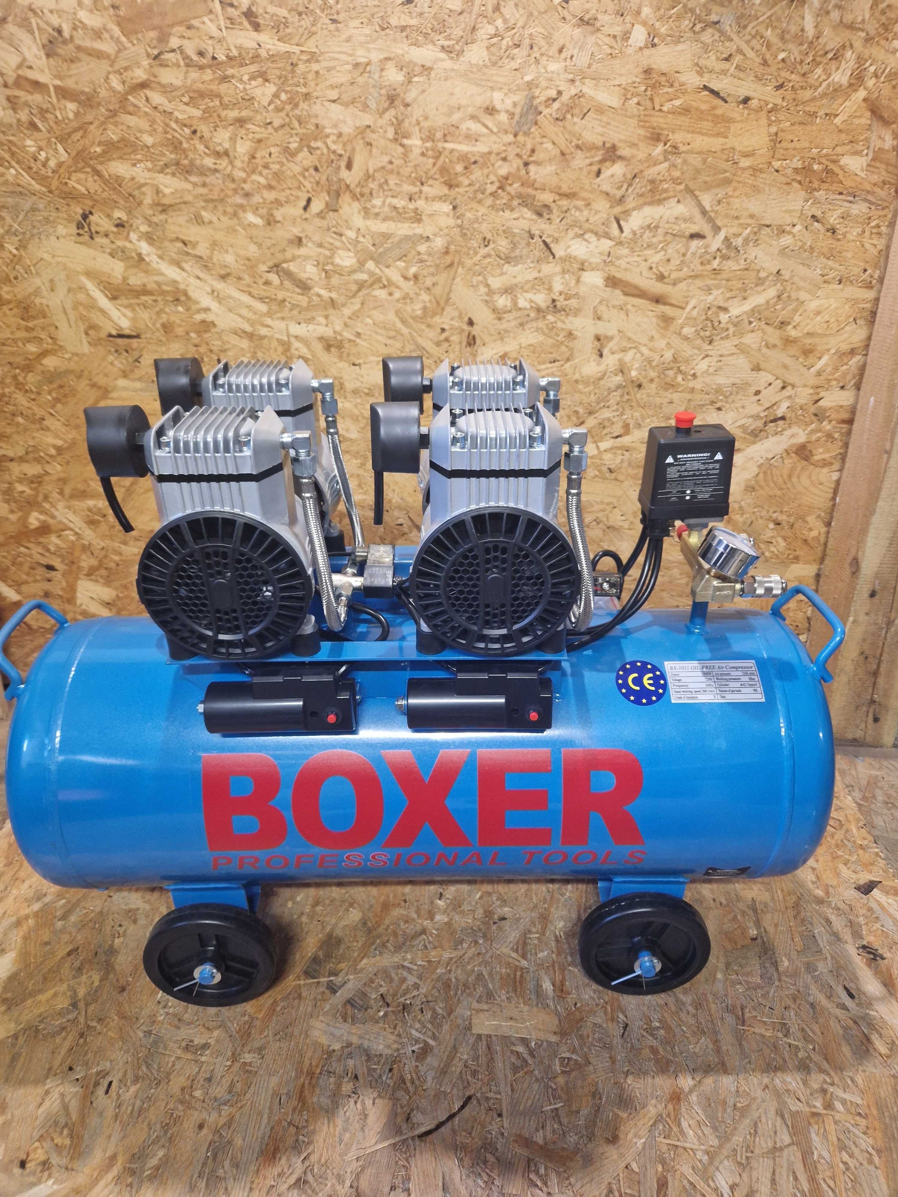 Kompresor bezolejowy 90L 4 tłoki bx-1011 Boxer 210 l/min