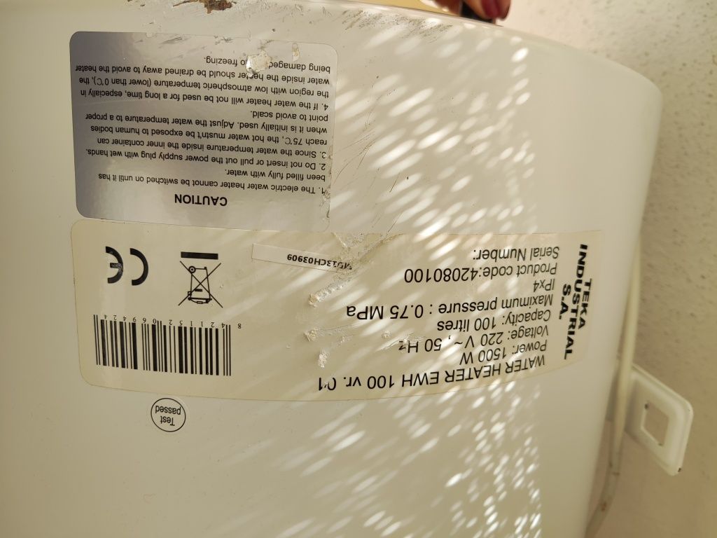 Termoacumulador TEKA 80 lts