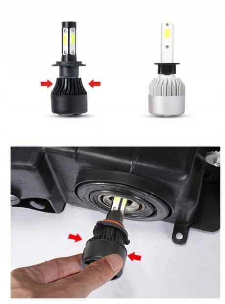 H7 Led 360 Żarówki LED H7 S4 360° COB 80W 16000lm 4-STRONNE