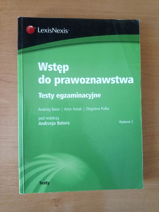 Wstęp do prawoznawstwa testy egzaminacyjne