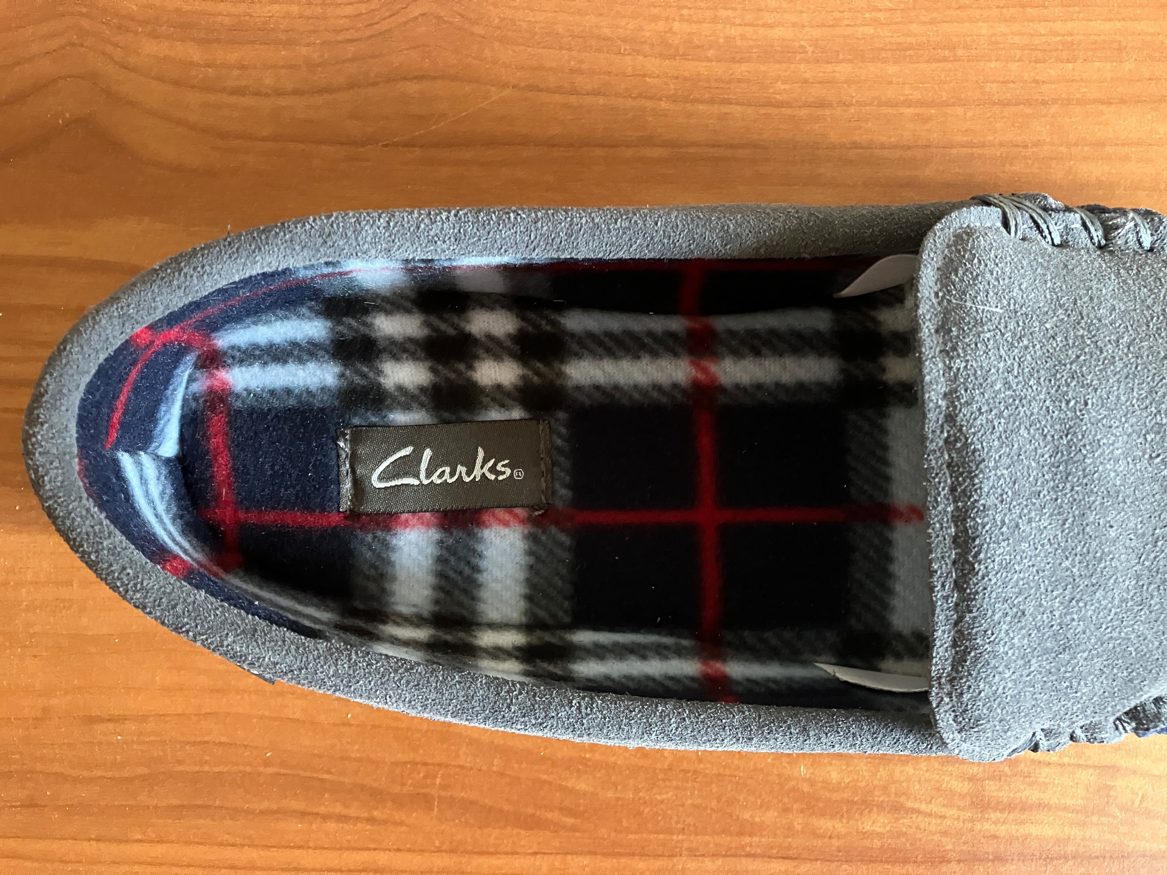 Мокасини чоловічі Clarks. Замша. Розмір 11-11.5US (29.5см). Нові.