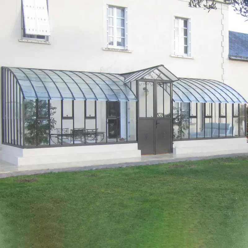 Francuska szklarnia w stylu RETRO LAMS Aluminium szkło hartowane