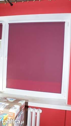 Podwójna roleta okienna - ciemna czerwień