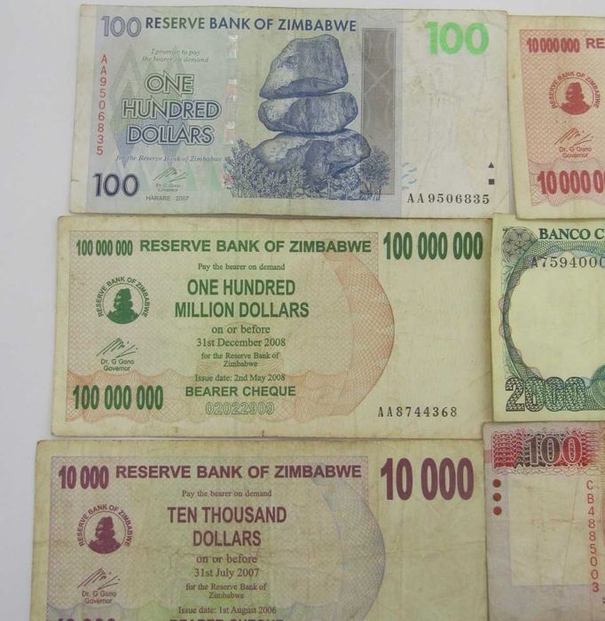 Cinco notas do Zimbabué