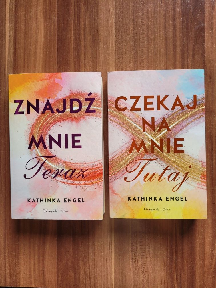 Książki Kathinka Engel "Znajdź mnie teraz" "Czekaj na mnie tutaj"