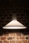 Szklana duńska lampa sufitowa Holmegaard P&T 1980 vintage wisząca