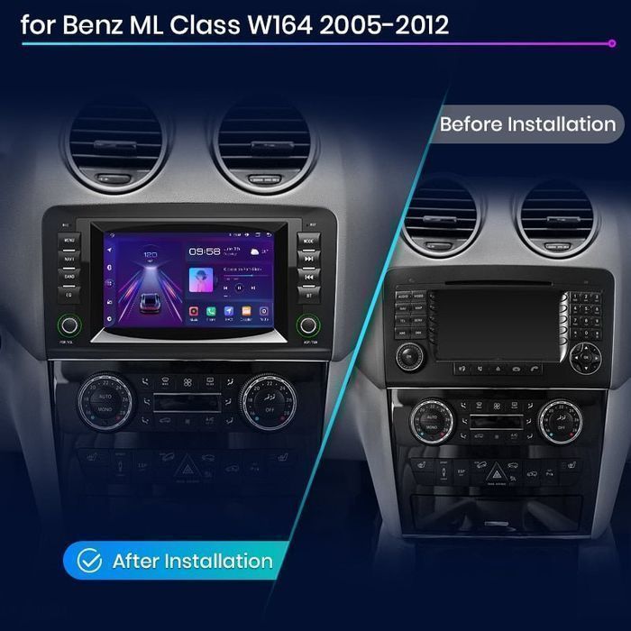 Radio nawigacja Mercedes Benz ML W164 GL X164 Android Carplay 2GB 32GB
