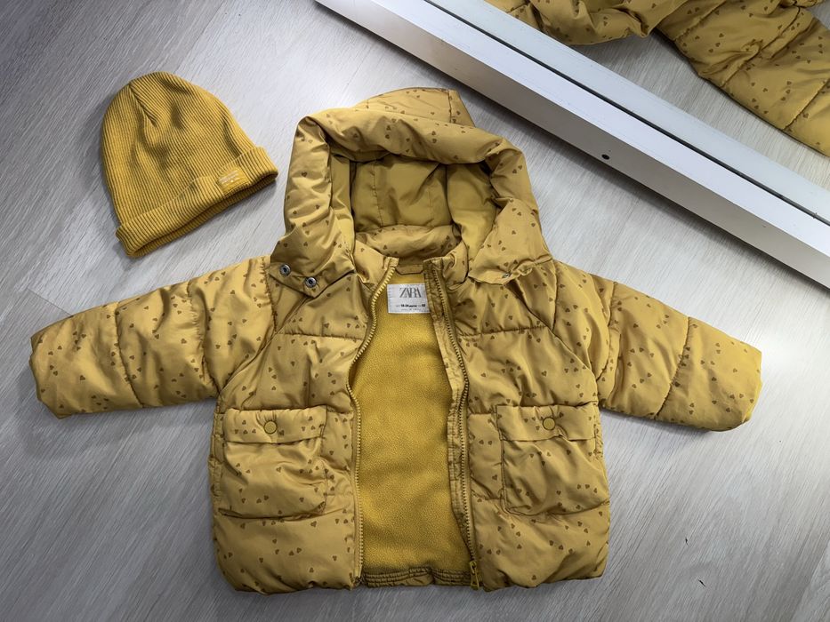 Куртка Zara +шапка Zara