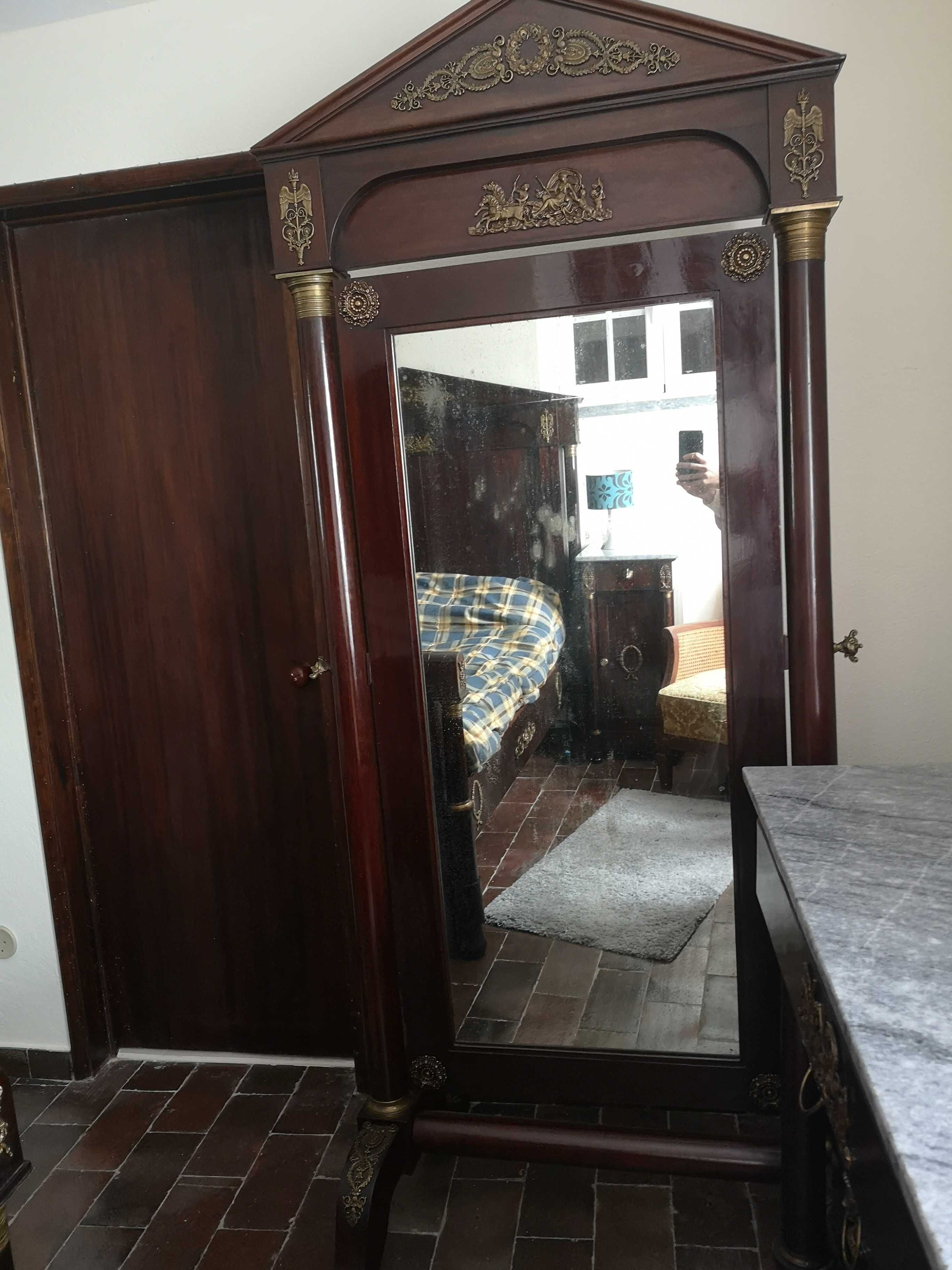 Mobília de quarto completa vintage estilo Império
