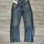 Zara Flared jeans zip blue
