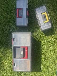 Conjunto de 3 caixas de arrumação