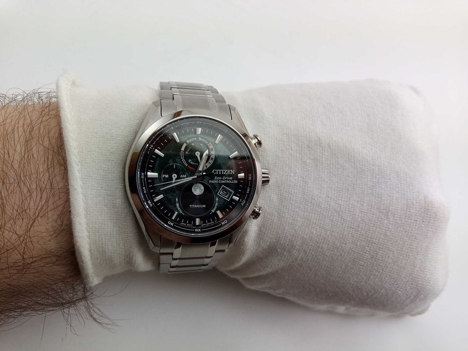 Титановый лунник Citizen EcoDrive BY1010-57X вечник сапфир радиосигнал