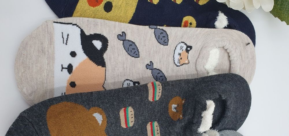 Skarpetki 39-41 baletki balerinki stopki stópki zwierzaki bawełniane