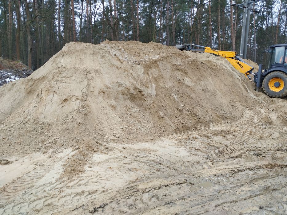 Zasypka piach zasypkowy piasek wiślany kopalniany kopalniak fundamenty