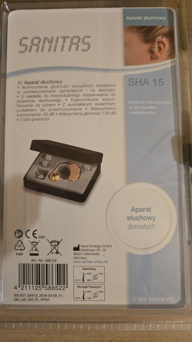 Aparat sluchowy Sanitas