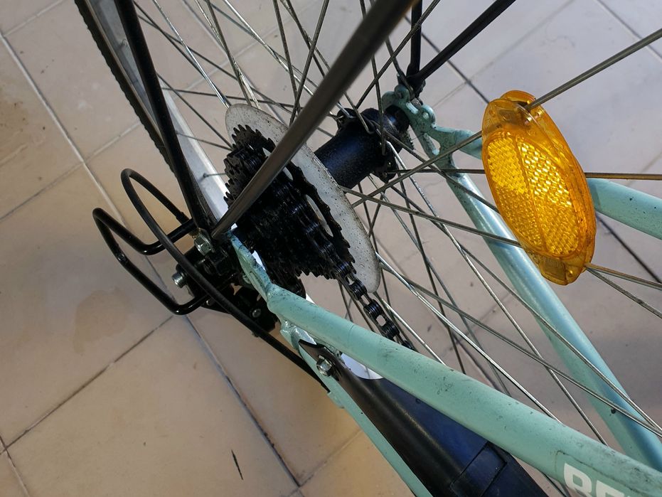 Bicicleta de passeio, azul , roda 26.