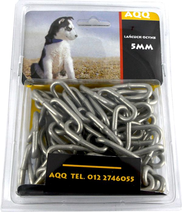 Łańcuch na psa 5 mm 2 sztuki