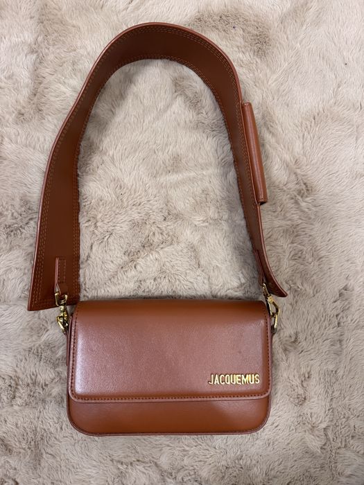 Сумка Jacquemus маленька коричнева шкіряна
