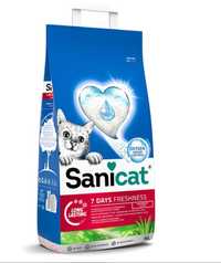 Sanicat 7 Days Aloe Vera, żwirek niezbrylający się 3 ×4l ( 78) akoe ve