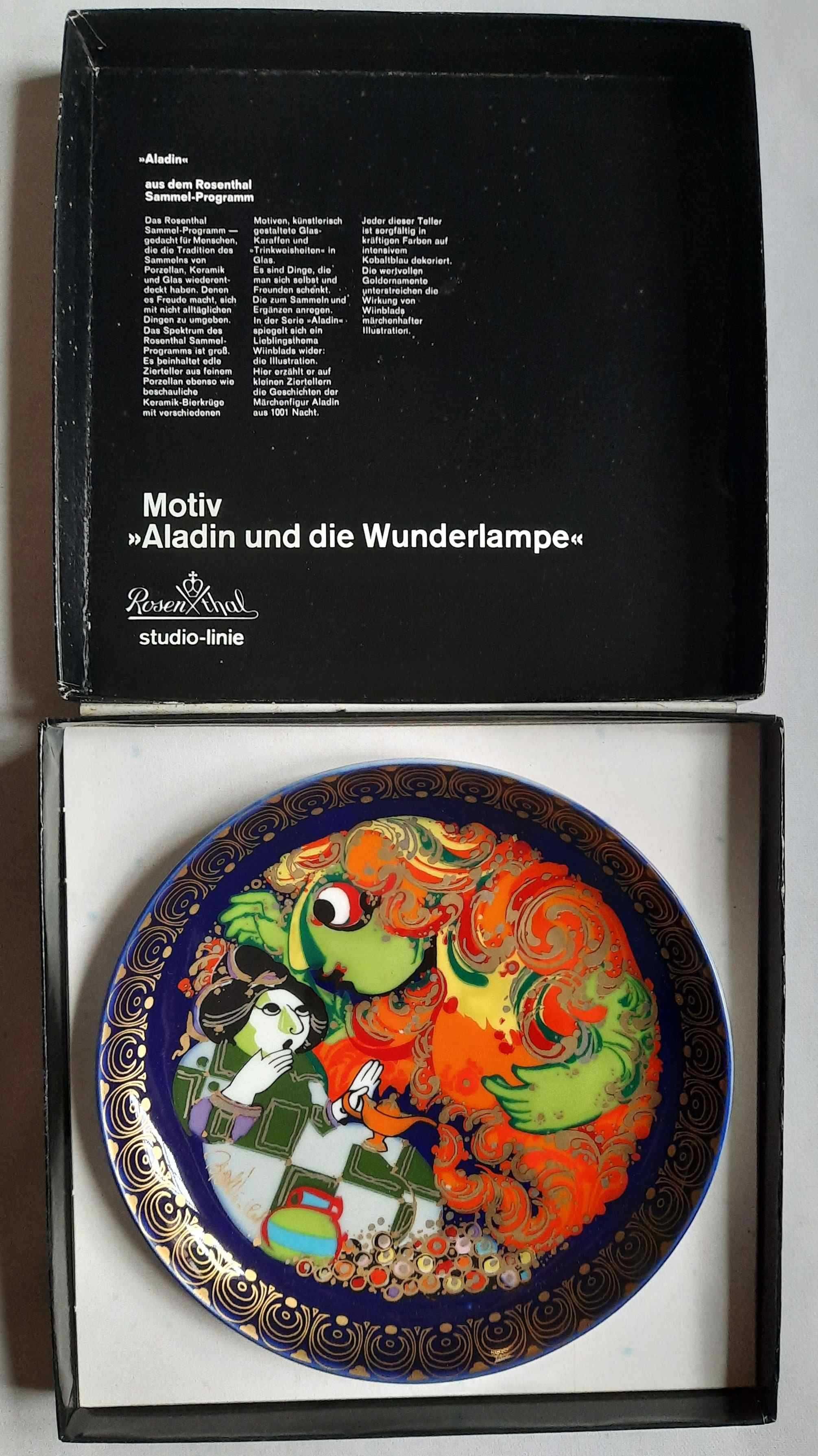 ROSENTHAL Bjorn Wiinblad Talerz Wiszący 1001 Nocy Vintage VIII