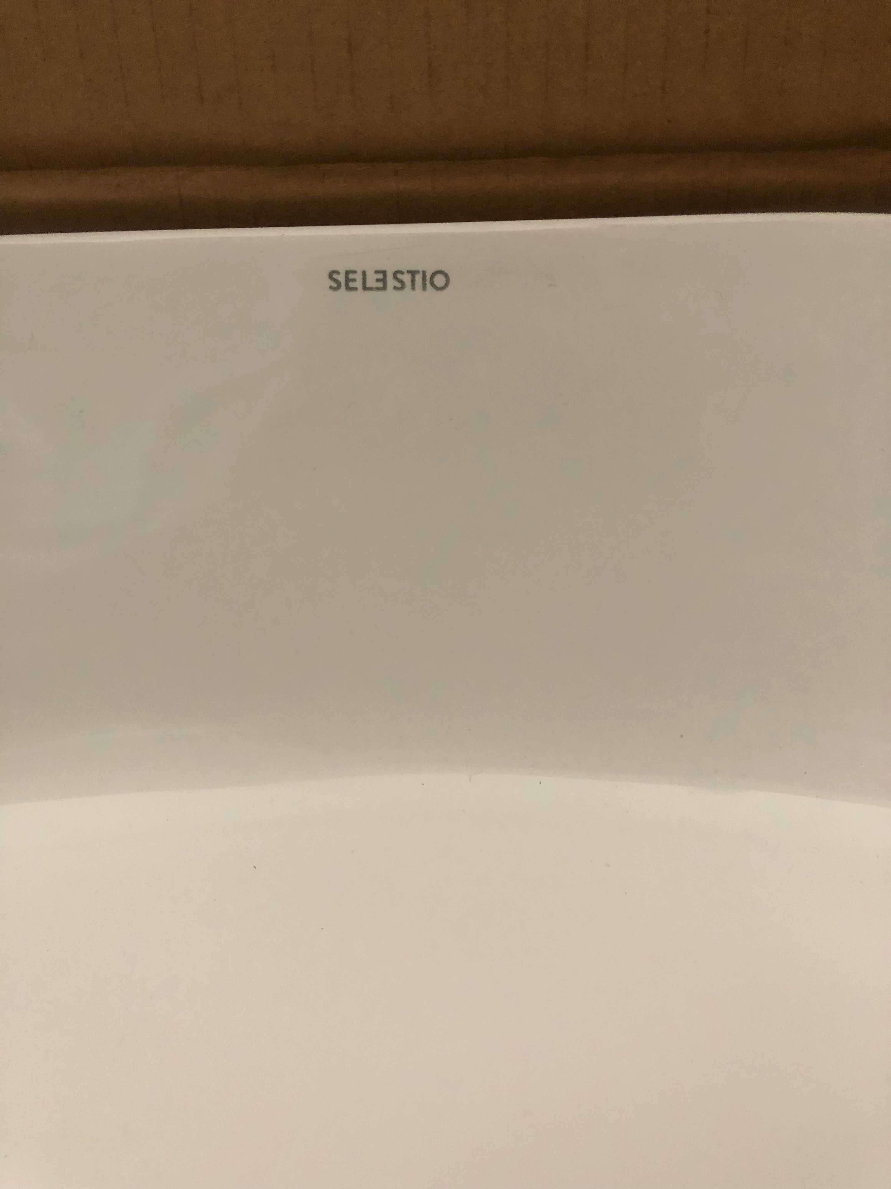 Umywalka nablatowa Selestio Emporio 43x43 biała