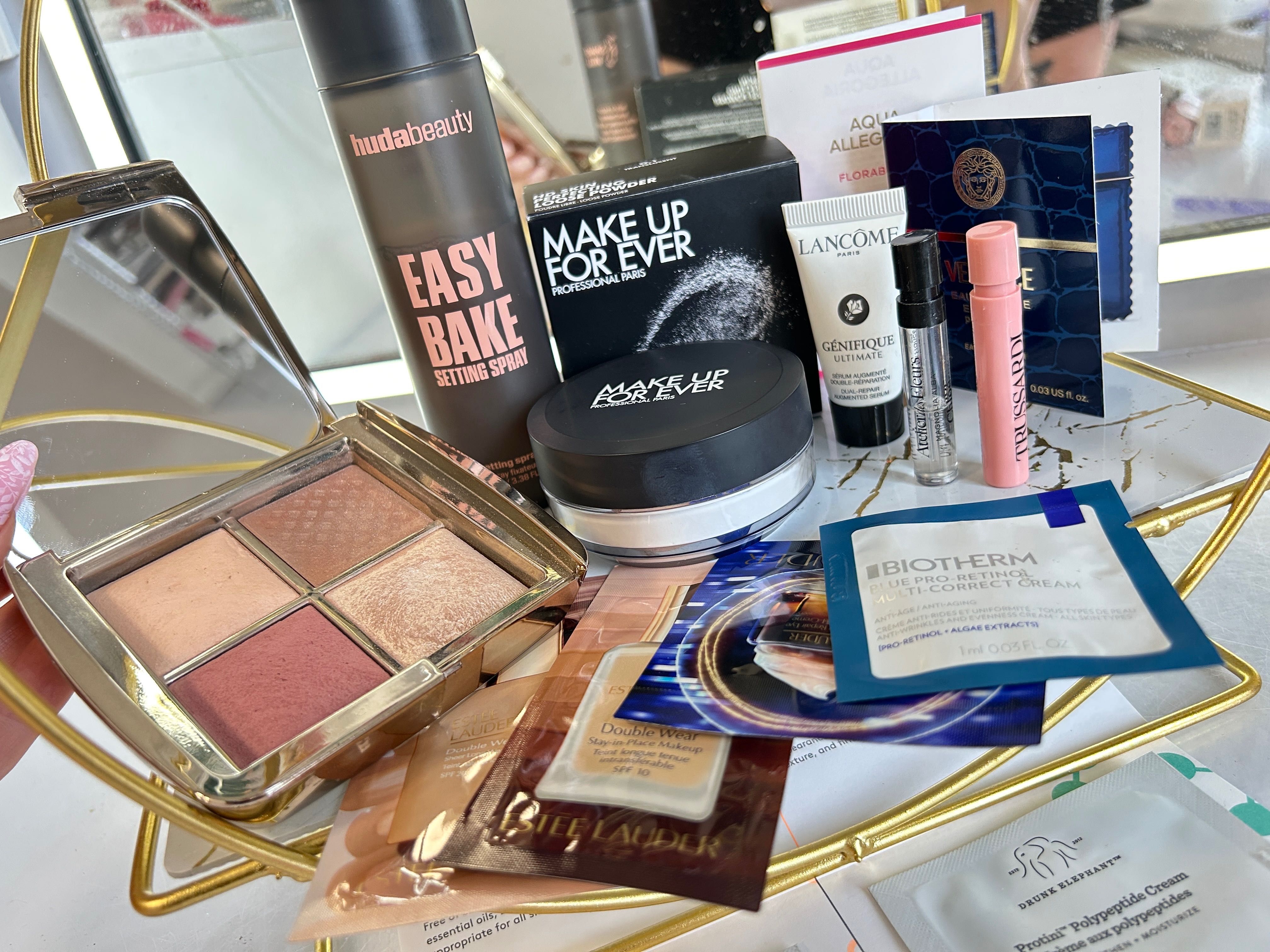 zestaw kosmetyków hourglass huda beauty make up for ever