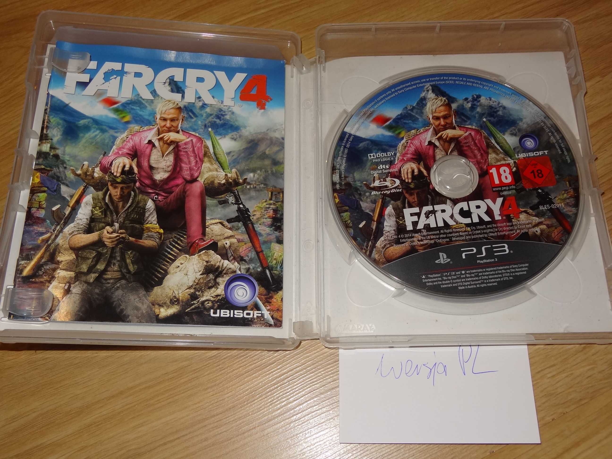 + Far Cry 4  PL + gra na PS3 polska wersja(napisy) stan dobry