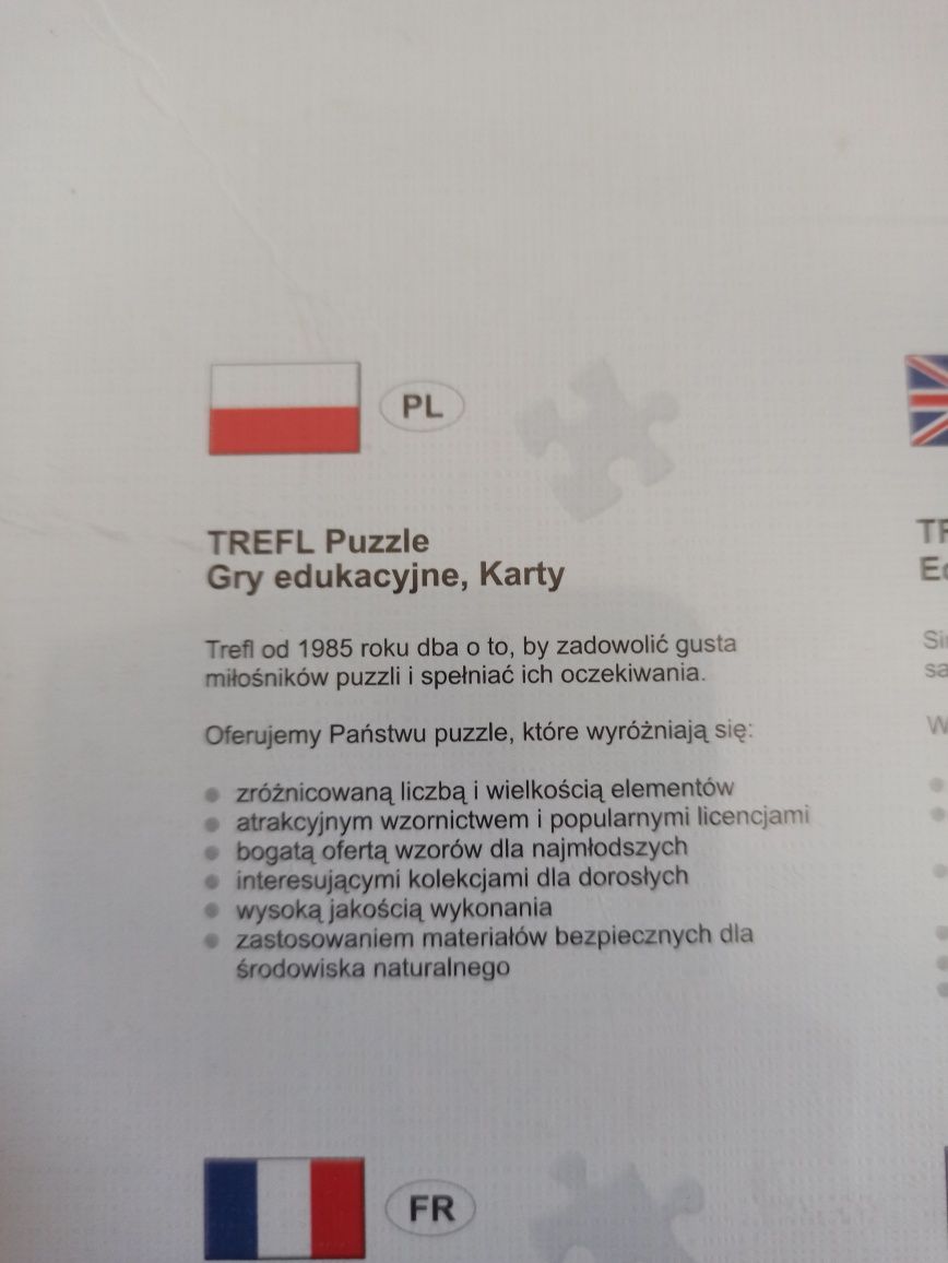 Trefl puzzle 1000 nowe