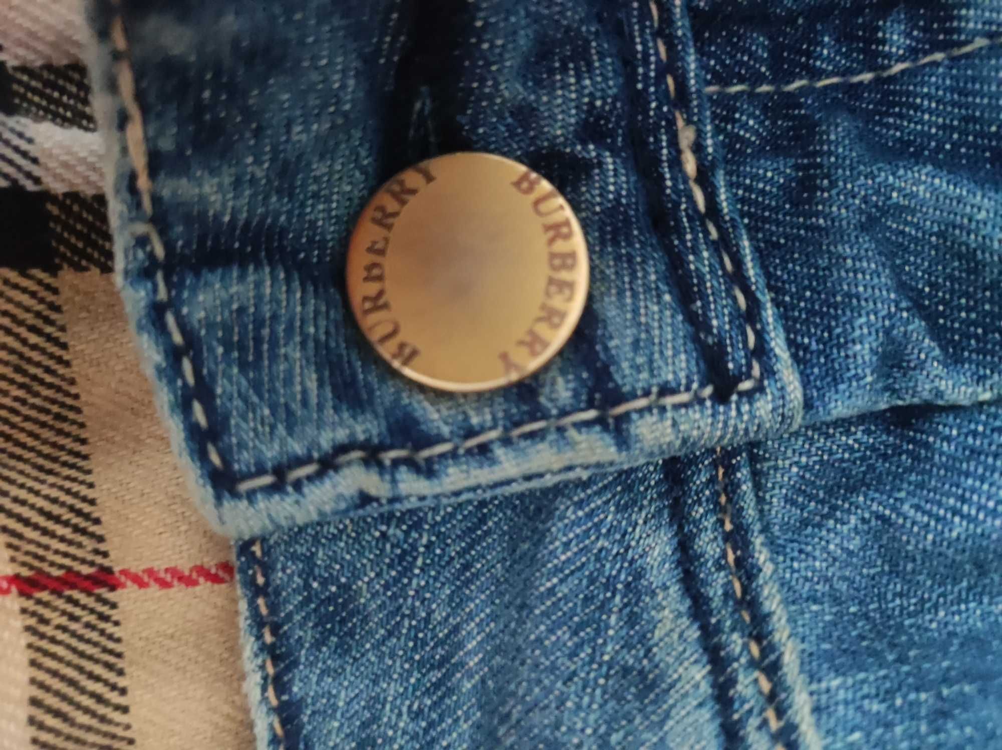 Burberry spodnie jeansowe damskie