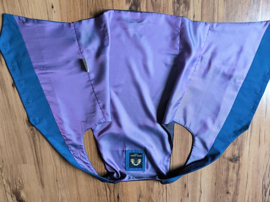 Marc Darcy London kamizelka męska niebieska 36 elegancka