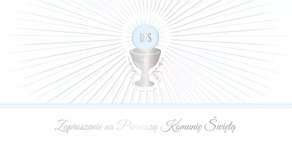 Zaproszenie Komunia (10szt). AbCard. Nowy Produkt