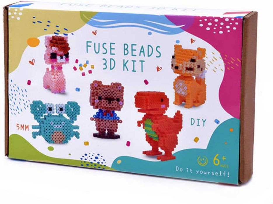 Żelazne koraliki Kinleitu, 3D, 4-płytkowe, żelazne koraliki dla dzieci