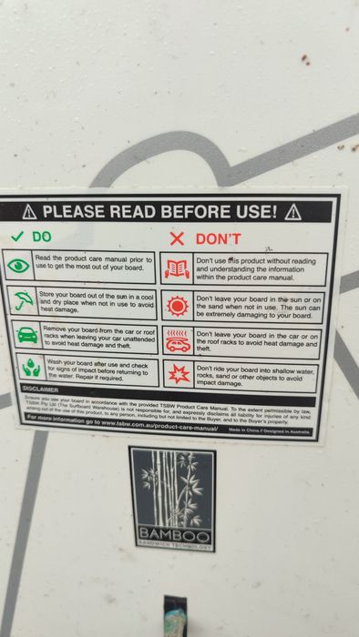 SUP atl halo 9.6 blue Bamboo