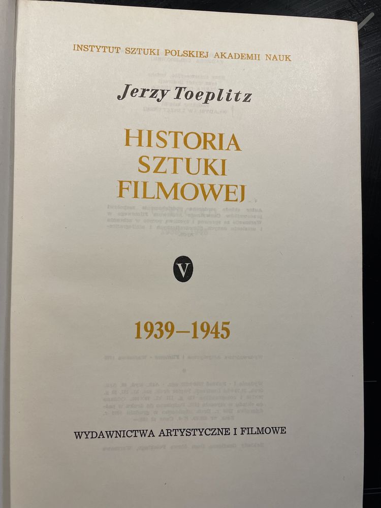 Jerzy Toeplitz - Historia sztuki filmowej tom I i V