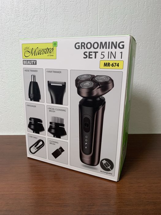 Електробритва набір 5в1 Maestro MR-674