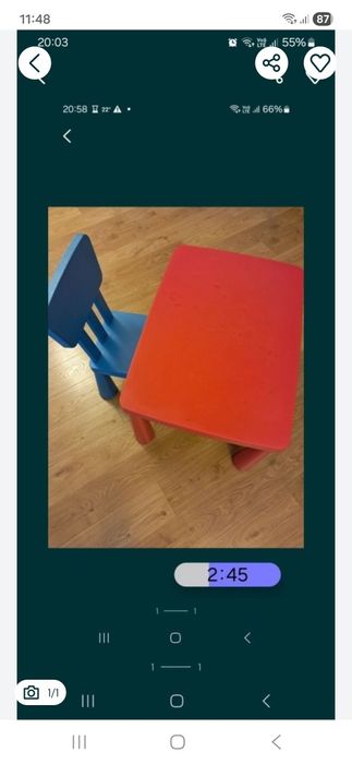 Stolik Mammut i krzesełko