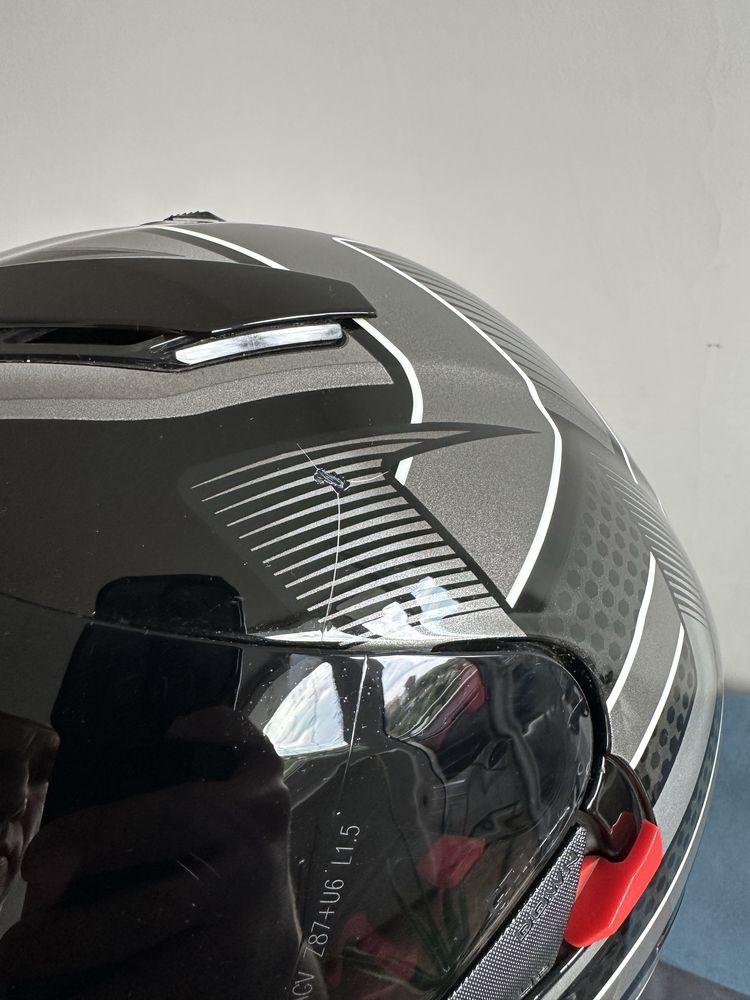kask AGV K-5 (rozmiar MS / 57 cm) z interkomem Midland BTX2 Pro S