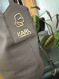 Karl Lagerfeld skórzana torebka/worek-stan doskonały