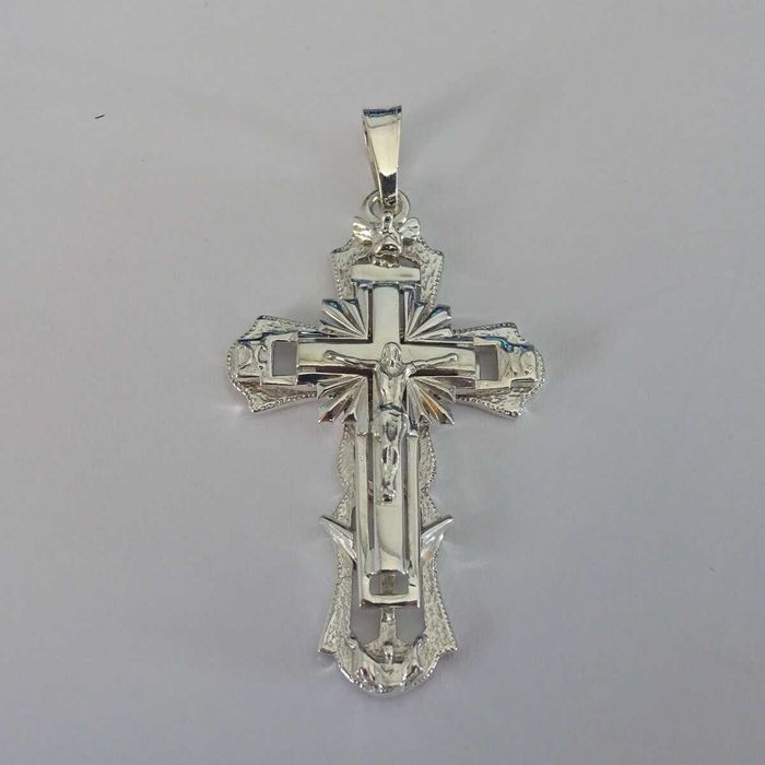 Srebrny Krzyżyk męski krzyż duży 14g srebro 925 7cm wysokości