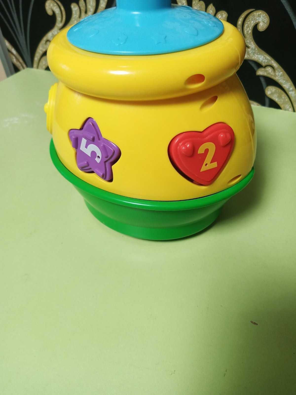 Фішер прайс fisher price гусениця,щенок,собачка, горшок, сортер