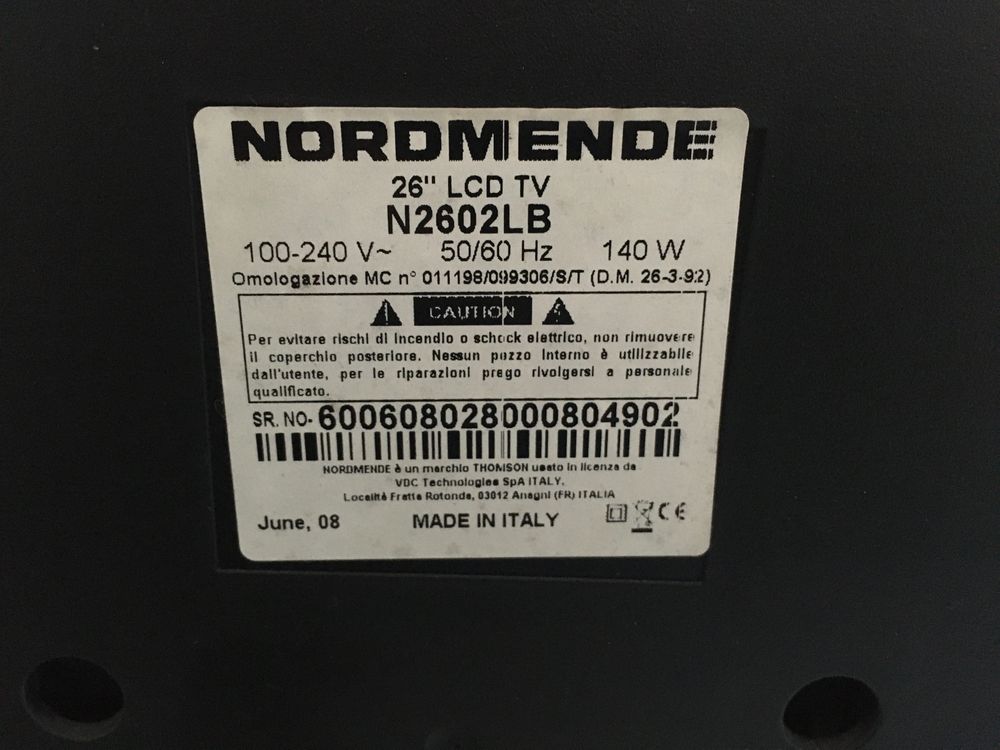 Lcd Nordmende N2602LB