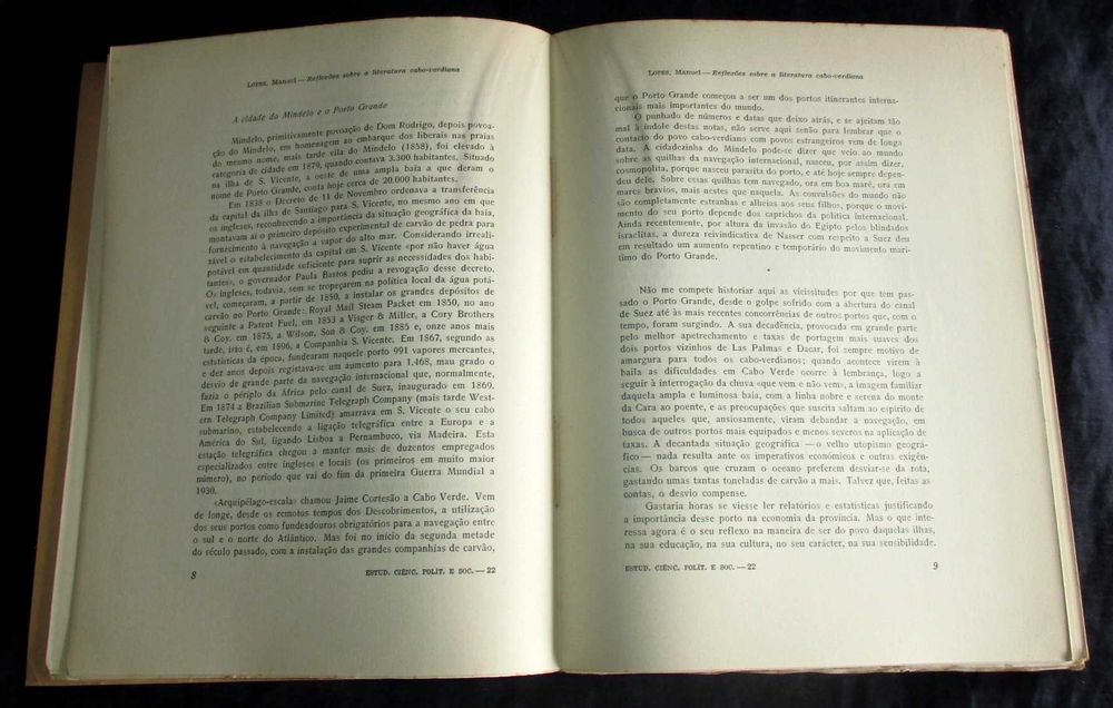 Livro Colóquios Cabo-Verdianos 1959