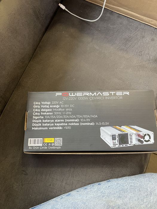 Инвертор 1000w  12/220 powermaster 1000w турецкий